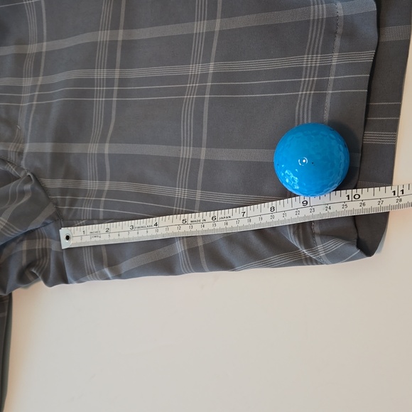 GRAND SLAM SHORTS GREY PLAID SZ 36 - Picture 5 of 9